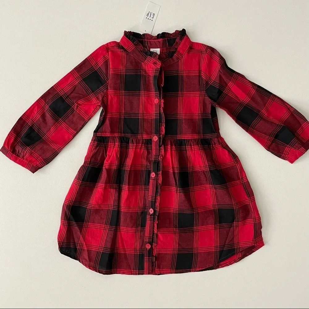 Gap Plaid Shirtdress Size 3 years Toddler Girl